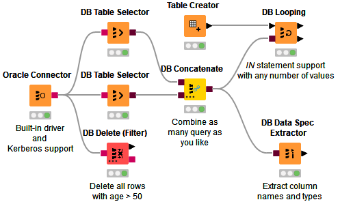 SQL script with multiple DB data outputs - KNIME Analytics